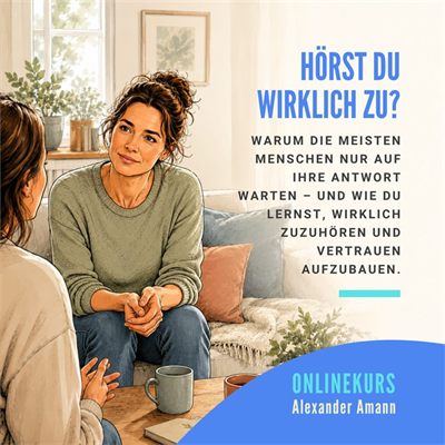 Cover Onlinekurs „Minikurs Aktives Zuhören“