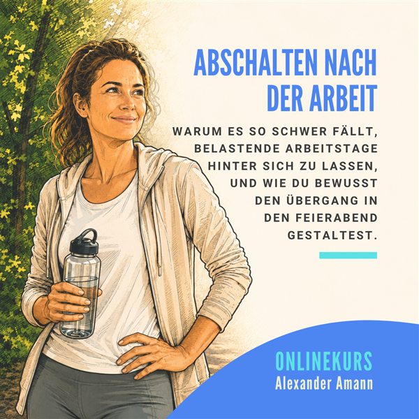 Kurscover „Abschalten nach der Arbeit“